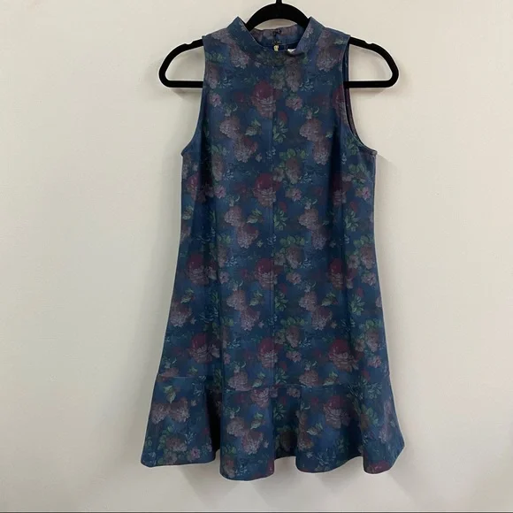 Erin by Erin Fetherston Floral Denim Dress - Picture 4 of 15